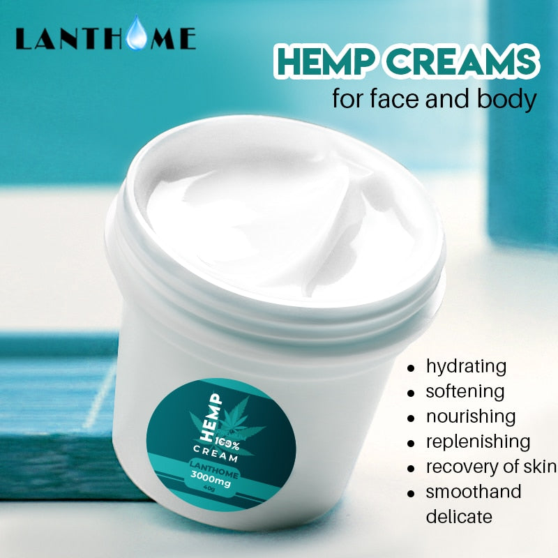 LANTHOME Hemp Oil, 100% Natural Sleep Aid Anti Stress Hemp Extract Drops for Pain, Anxiety & Stress Relief, 3000mg Contains Cbd