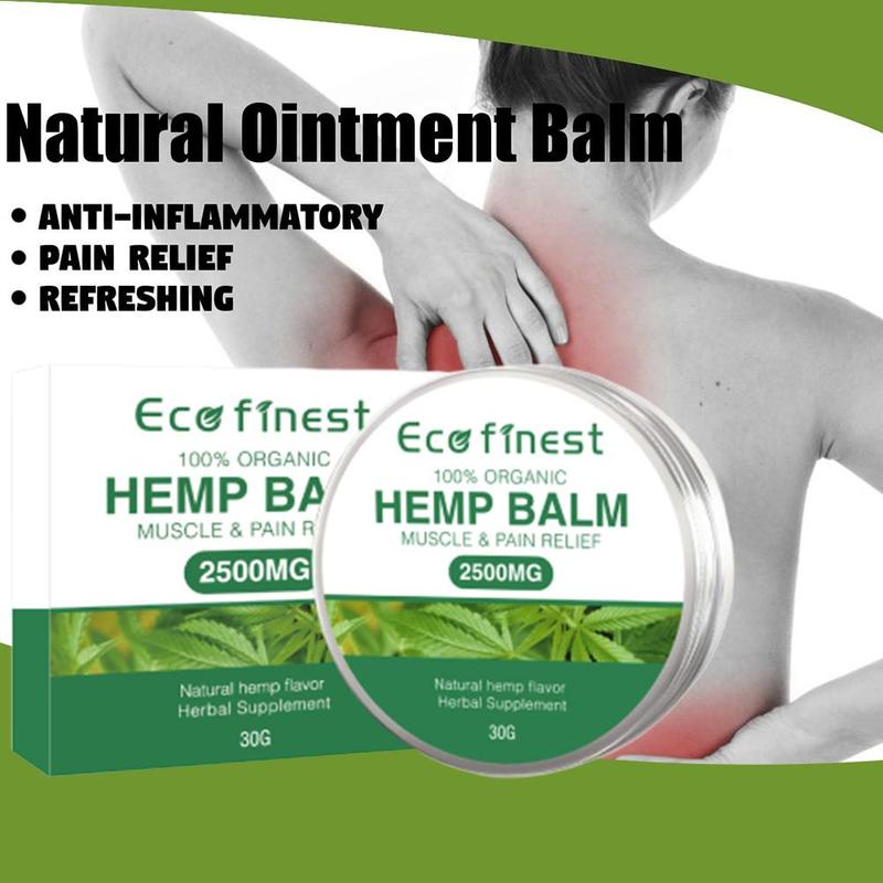 30ML Hemp Cream for Pain Relief Arthritis Back Joint Muscle Hemp Oil Extract Salve Hemp Balm Massage Cream 2500mg CBD Containing