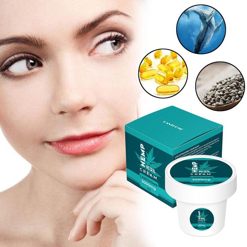 Organic Hemp Cream Anti Wrinkle Moisturizer Nourishing Face Cream Hemp Seed Oil Cbd Hemp Oil 3000mg Extract