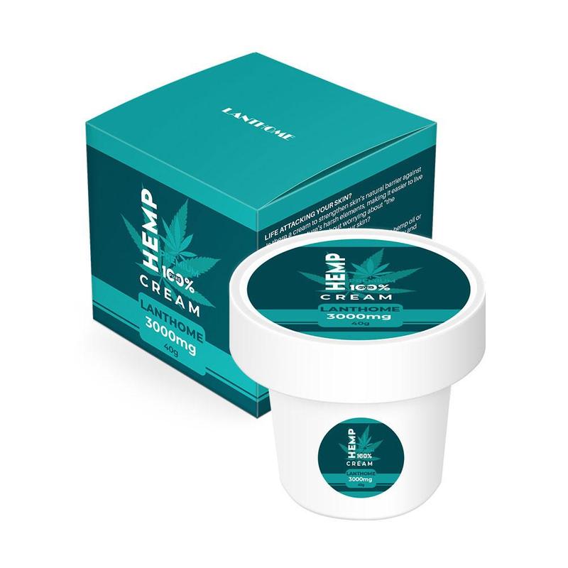 Hemp Oil Cream Face Cream Hyaluronic Acid Moisturizer Nourishing Collagen Cream 3000mg CBD Skin Care Cream