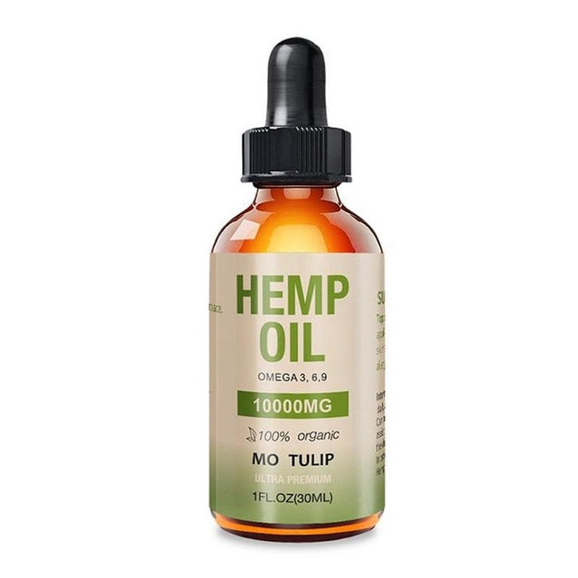 10000mg Natural Hemp Oil Organic Essential Oils CBD Oil Hemp Extract Drops For Body Relieve Stress Pain Relief Better Sleep 30ml