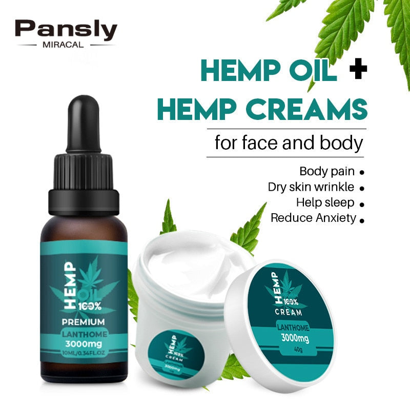 Organic Hemp Cream Cbd Hemp Oil Anti Wrinkle Anti-aging Moisturizer Nourishing Face 3000mg Extract Hemp Seed Oil Cream