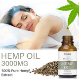 30ml 3000mg Hemp CBD Organic Essential Oil Hemp Seed Oil Herbal Drops Body Relieve Stress Oil Skin Care Help Sleep